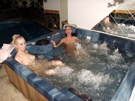 Teens beim baden